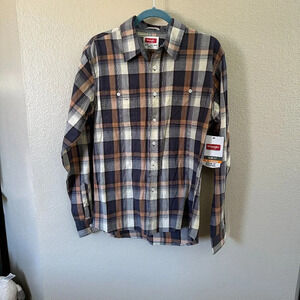 Wrangler Mens Plaid Shirt-NWT  Size Medium‎